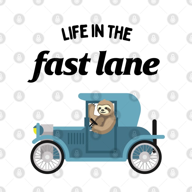 Sloth Driving a Car - Life In The Fast Lane by TwistedCharm