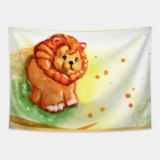 Little People  lion Tapestry