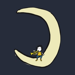 Trumpet and moon T-Shirt