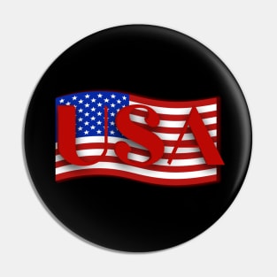 USA Red Flag Pin