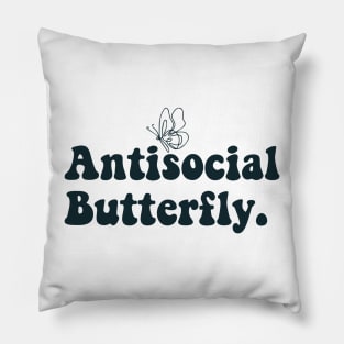 antisocial butterfly Pillow