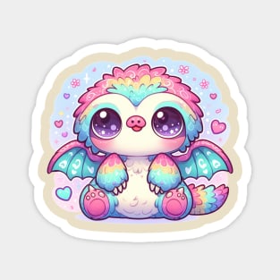 Kawaii Sloth Dragon Magnet