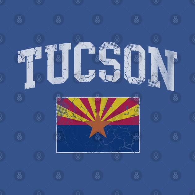 Vintage Tucson Arizona Flag Home Love Vacation by E