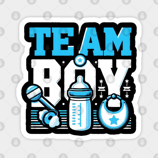 Baby Shower Gender Reveal Party Team Boy Magnet by TopTees