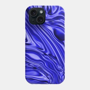 Deep sky blue Marble Phone Case