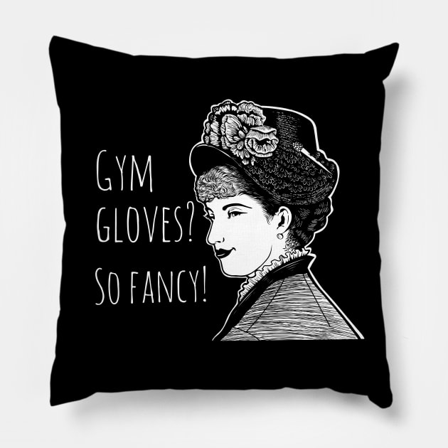 Gym gloves Pillow by TimAddisonArt