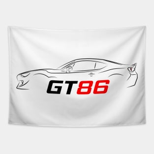 GT86 Silhouette Tapestry