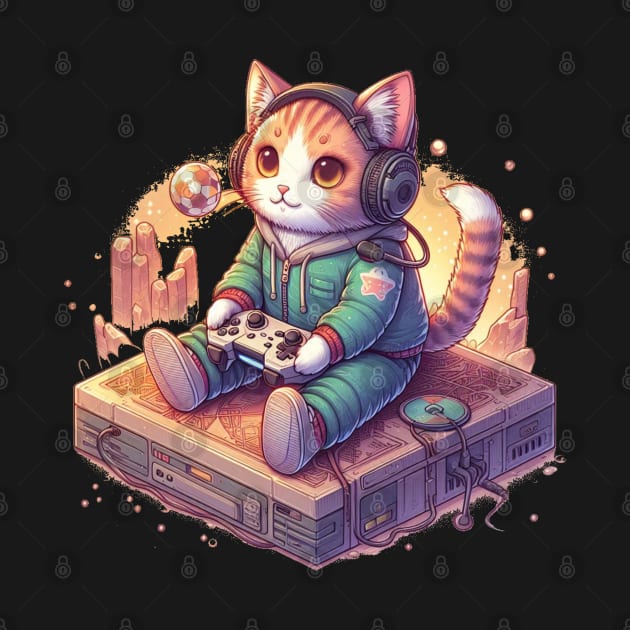 Gamer cat by Cute&Brave