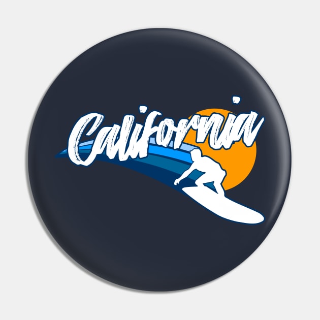 California Surf Pin by Styleuniversal