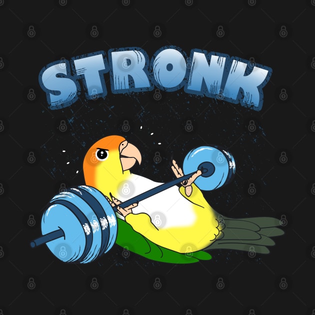 Stronk White bellied caique Fitness Parrot Workout by FandomizedRose