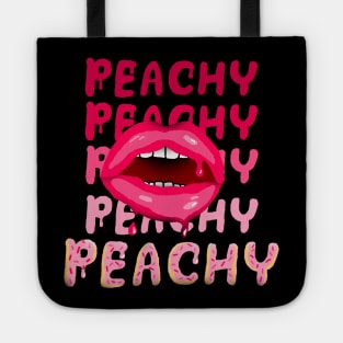 Peachy Retro Design Tote