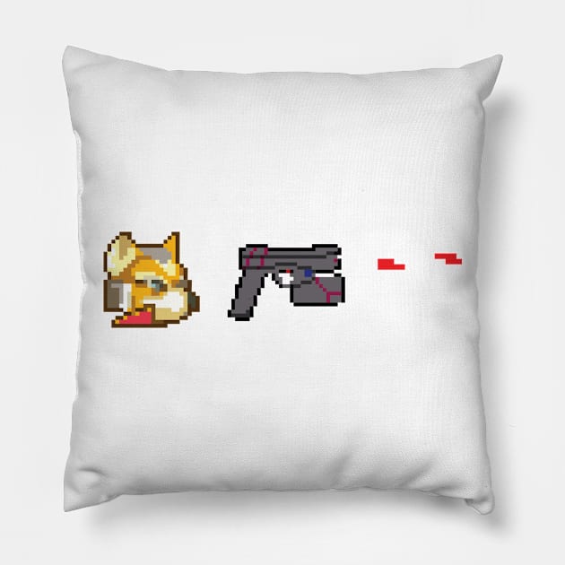 Pixel Fox Pillow by NMC Design