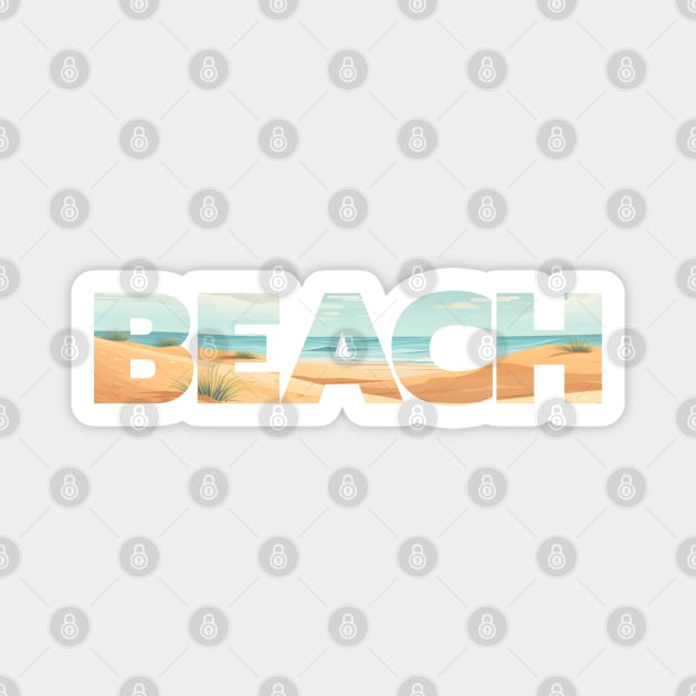 Beach Design Magnet by Timeless Chaos