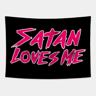 Satan Loves Me Tapestry