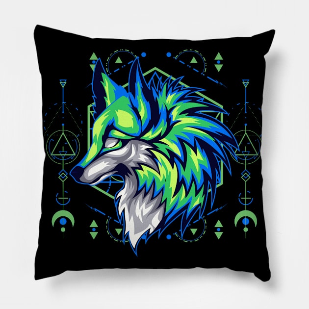 wolf pack Pillow by SHINIGAMII