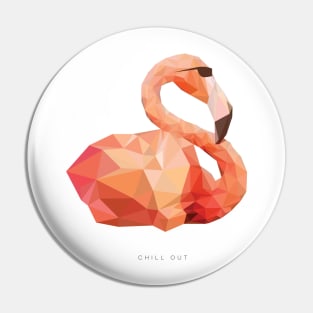 Chill Out Flamingo Pin