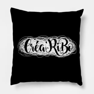 Créa'RiBo Logo white Pillow