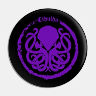 Cthulhu Logo Purple Pin