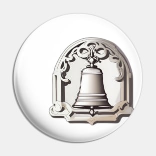 Vintage Service Bell Artwork No. 458 Pin