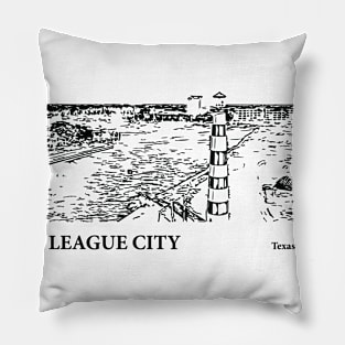 League City Texas Pillow