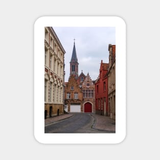 Old street of Bruges Magnet