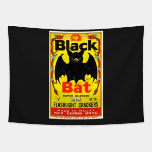 Black Bat Vintage Firecrackers Tapestry