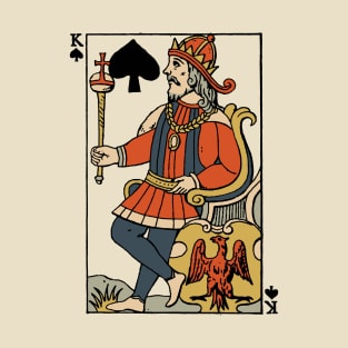 Character of Playing Card King of Spade T-Shirt