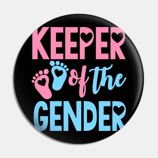 Keeper of the Gender Reveal Party Baby Shower Pin by CreativeShirt