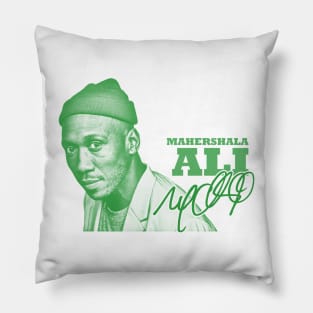 Mahershala Ali - greensolid Pillow