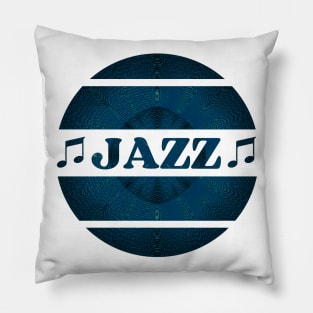 Jazz explosion in blue Pillow