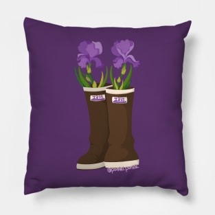 Iris Rain Boots Pillow