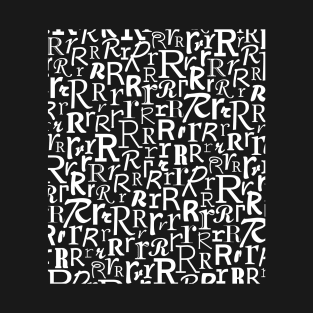 R - Typography (White) T-Shirt