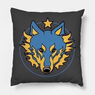 Wolf and star Pillow