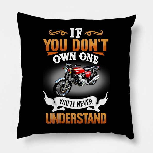 CLASSIC BIKE N08 Pillow by classicmotorcyles