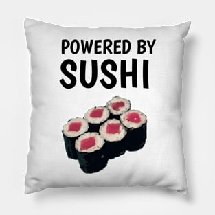 powered by sushi Pillow