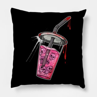 Drink Zombie Skulls Pillow