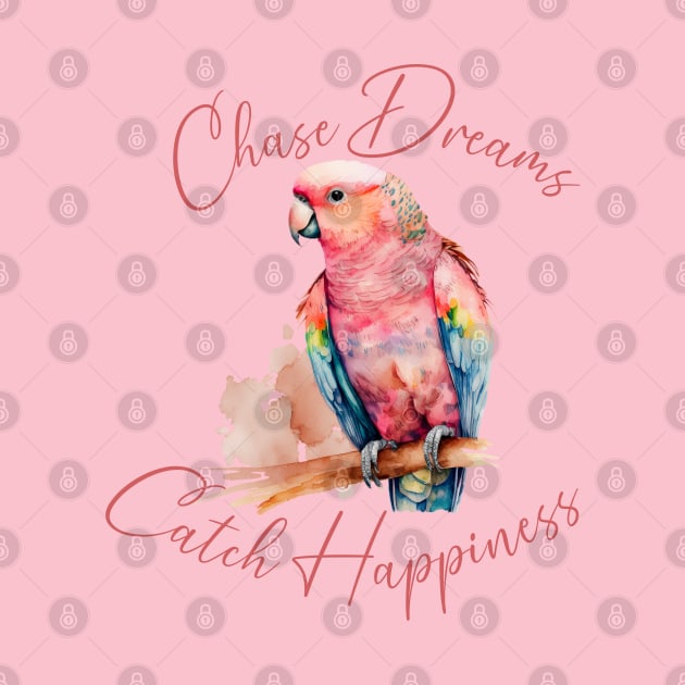 Cute Parrot Quote by Happii Pink