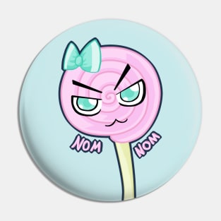 Lollipop Kawaii nom nom Pin