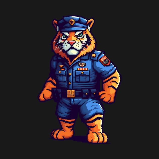 police officer tiger by javierparra