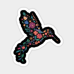Subtle Anti Trump Floral Hummingbird Hidden Message Magnet