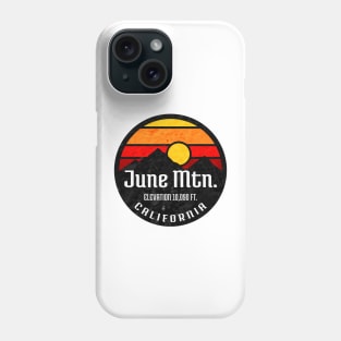 Skiing June Mountain California Ski Snowboarding Phone Case