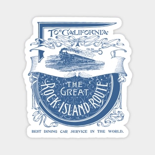 1893 Rock Island Railroad to California Magnet