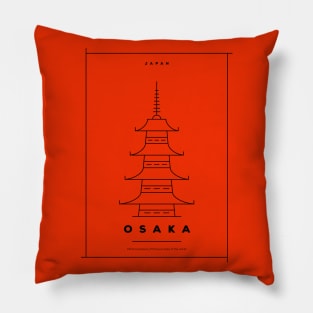 Osaka Minimal Poster Pillow