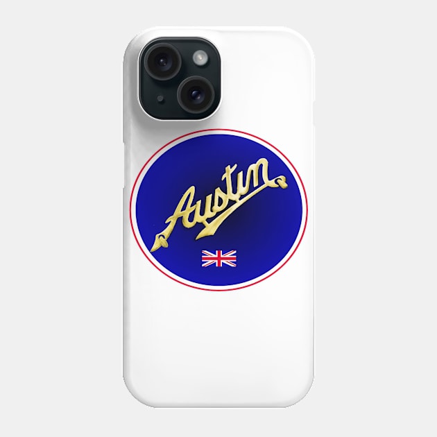 Austin Script Phone Case by Midcenturydave