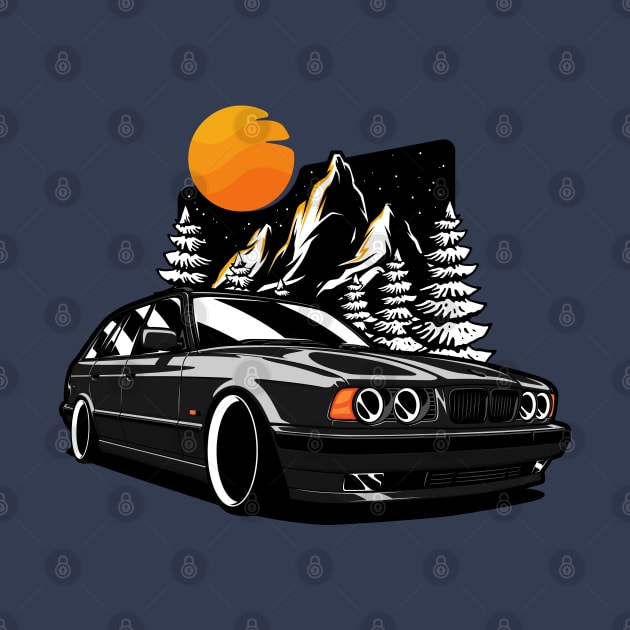 Black E34 Touring by KaroCars