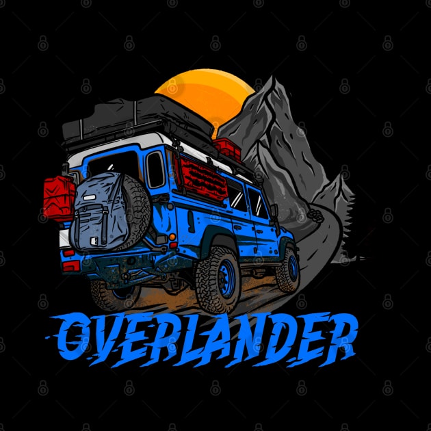 Blue Land Rover Defender Adventure Seeker by 4x4 Sketch