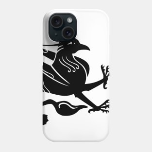 Medieval Royal Griffin Silhouette Phone Case