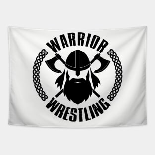 Warrior Wrestling Viking Axes Tapestry