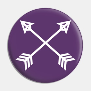 Ancient Purple Warrior Symbol Pin