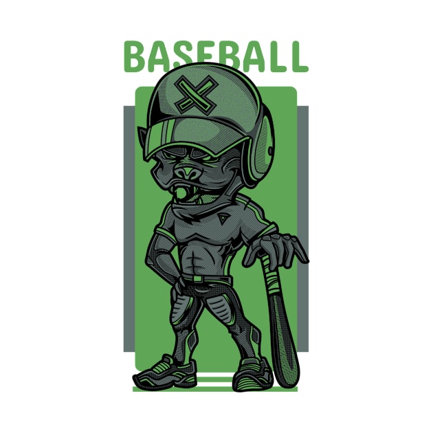 Baseball Player by Araf Color